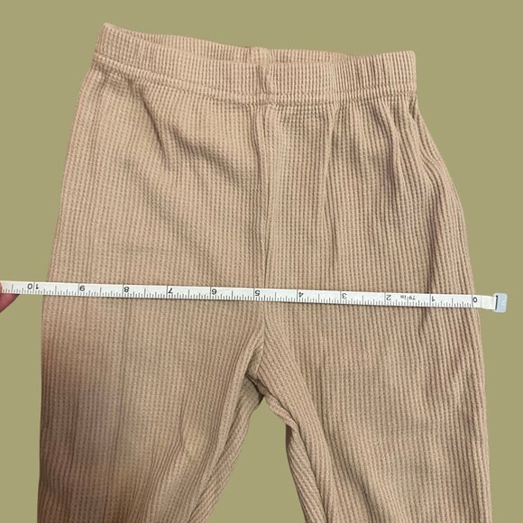 🤎 Chick Pea Toddler Ribbed Knit Pants – Neutral Beige Lounge Bottoms (Size 18M) - Picture 5 of 6